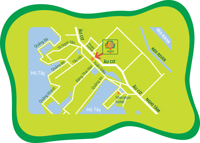 Centre Acacia Bilingual Nursery, School and International Kindergarten Hanoi, Vietnam location map